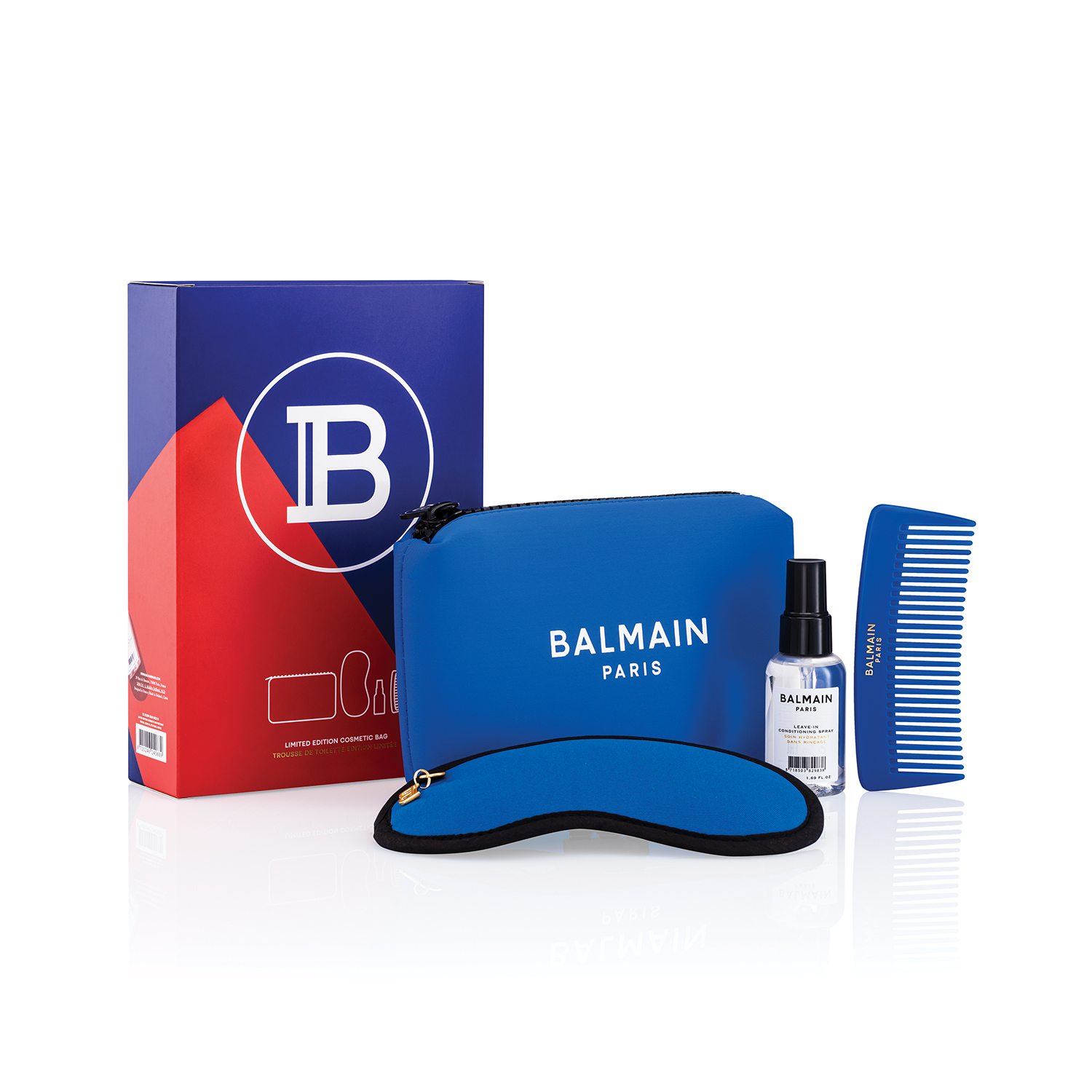 Balmain Limited Edition Color Blocking Cosmetic Bag